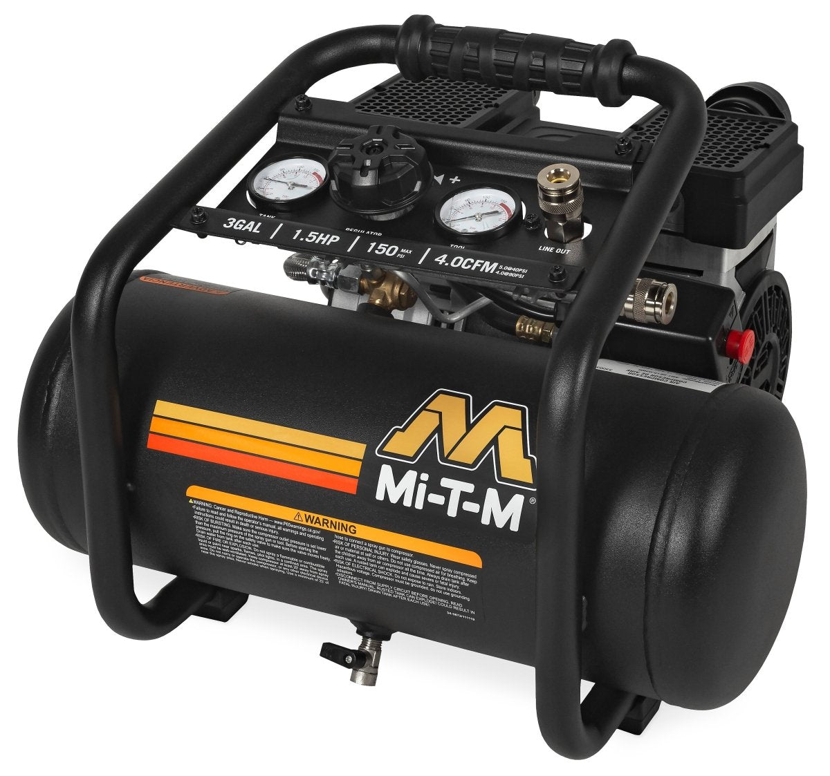Mi-T-M 3-Gallon Single Stage Electric Air Compressor - AM1-HE15-03QM