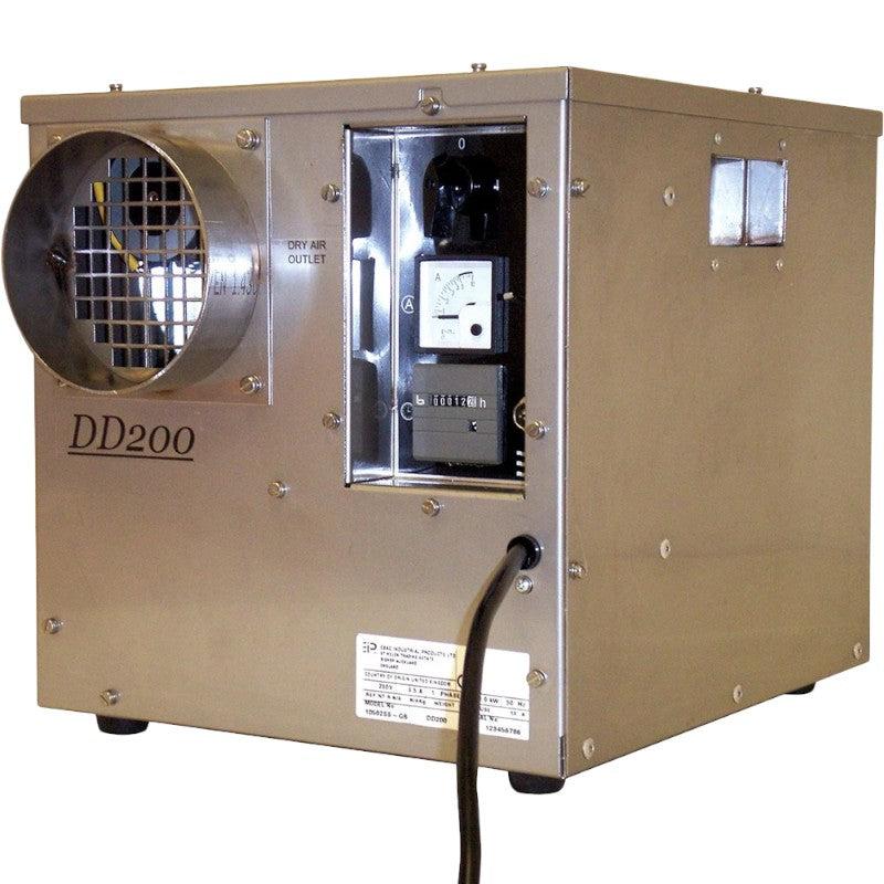 EBAC-DD200-40-Pint-Desiccant-Dehumidifier-side-view-with-control-panel