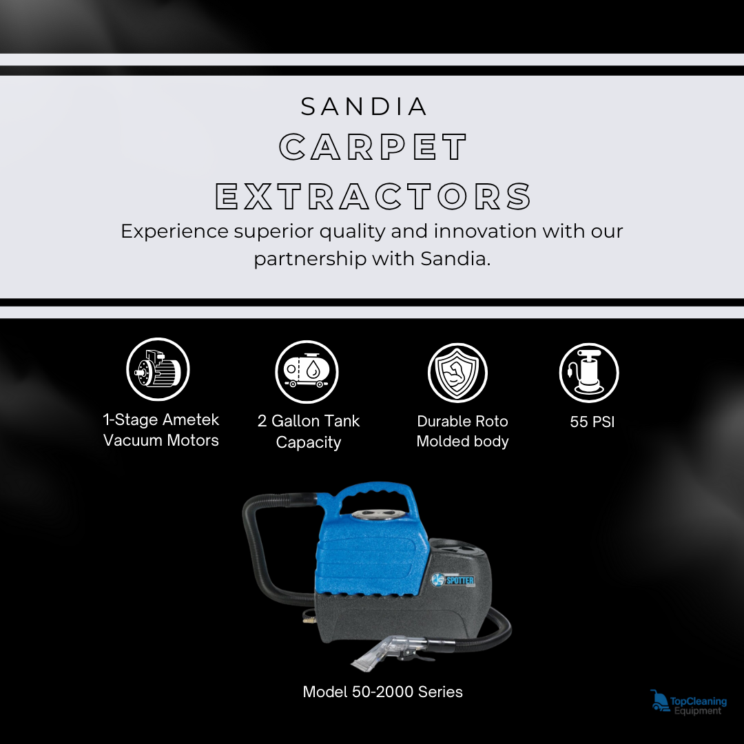 Sandia 50-2000 2-Gallon Spot Extractor Kit - 55 PSI Pump With Clear View Upholstery Tool real image