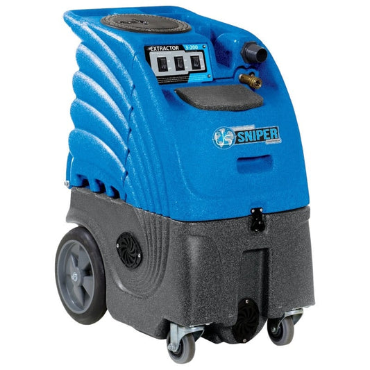 Sandia 6-Gallon 86-2100 Series Dual 2-Stage Sniper Carpet Extractor - 100 PSI Pump with Optional Heat sniper