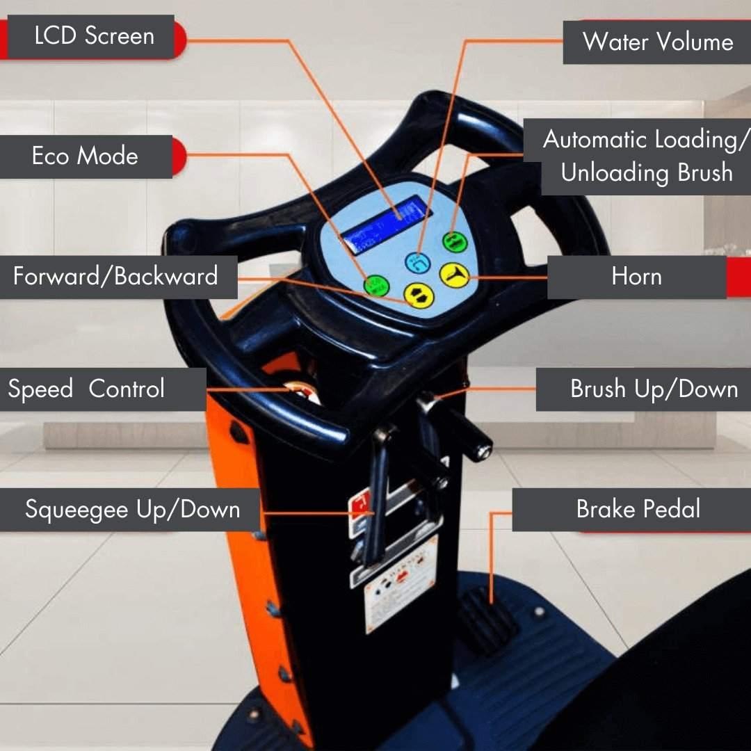 Ride-On Floor Scrubber RT70, 22" Brush for High Efficiency