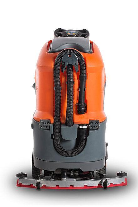 Ride-On Floor Scrubber Machine, 22" Path, Lithium Battery