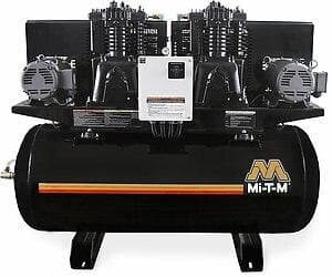 Mi-T-M 120-Gallon Two Stage Electric Duplex - 3 Phase