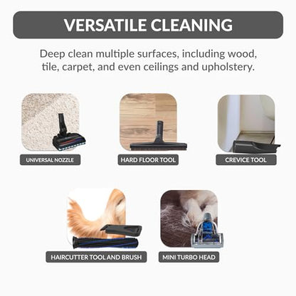 Prolux Phantom Bagged Canister Deep Cleaning PET Vacuum with Powerhead for Home