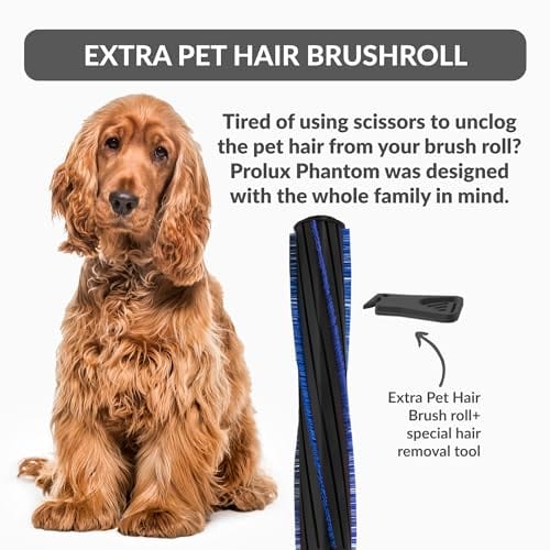 Prolux Phantom Bagged Canister Deep Cleaning PET Vacuum with Powerhead for Home