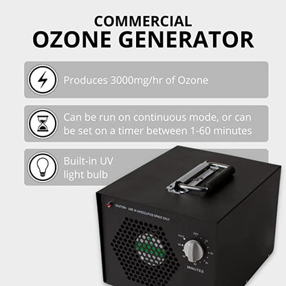 Prolux New Comfort PLCOZHMA500 Commercial Air Purifier Cleaner Ozone Generator with UV and 3 Year Warranty by Prolux