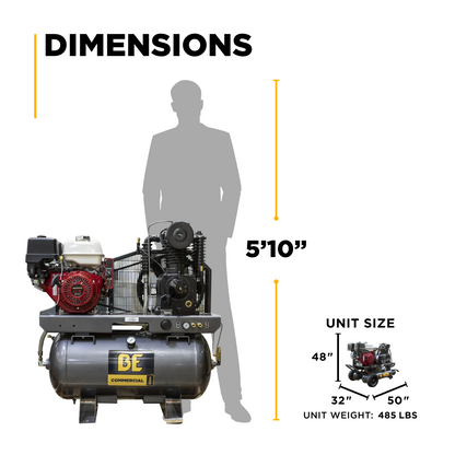 BE Power Equipment COMPRESSOR/GENERATOR 30 GAL AC1330HEBG2S