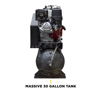 BE Power Equipment COMPRESSOR/GENERATOR 30 GAL AC1330HEBG2S