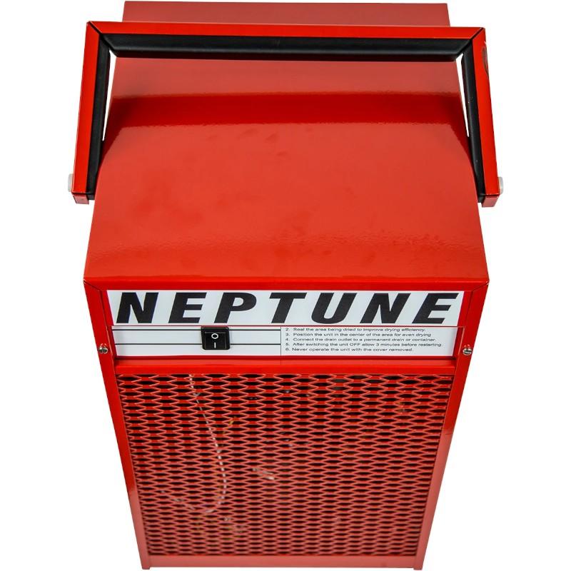 Ebac-Neptune-52-Pint-Compact-Restoration-Dehumidifier-top-down-view-showing-the-handle-and-top-control-panel