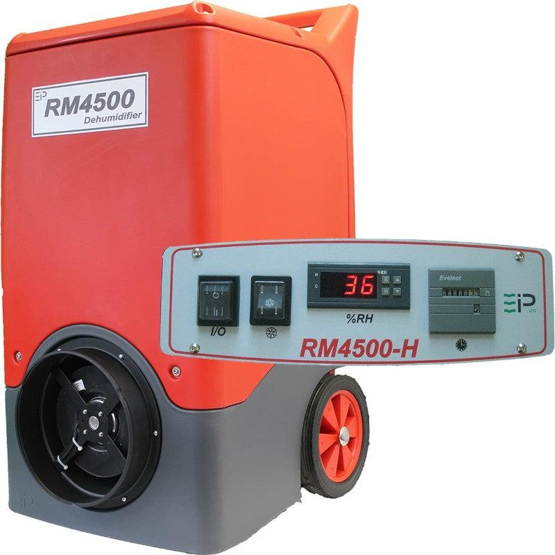 Ebac-RM4500-Series-150-Pint-Restoration-Dehumidifier-unit-with-h-model-control-panel-front-view