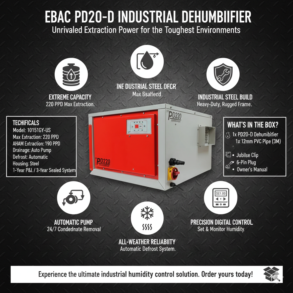 Ebac PD220-D Industrial Dehumidifier