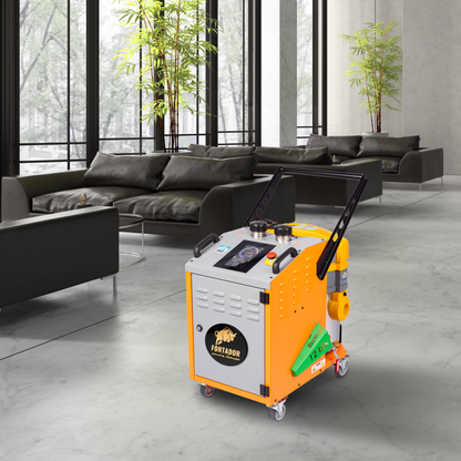 FORTADOR VOLT ELECTRA eco-friendly steam cleaner in commercial facility environment