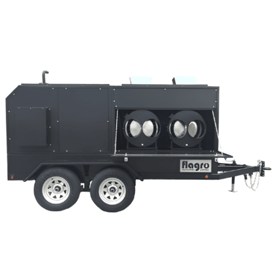 Flagro FVO-1100TR 800,000 BTU Indirect Fired Heater Trailer - Oil With Air Recirculation Capabilities