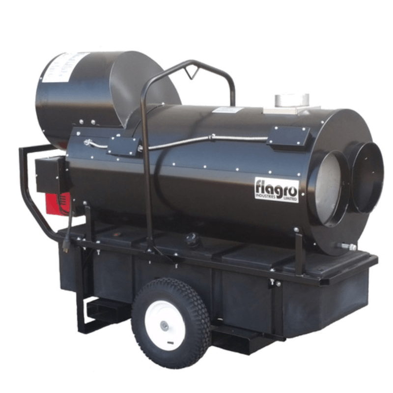 Flagro FVO-400RC 390,000 BTU Indirect Fired Oil Heater – Recirculating Hood