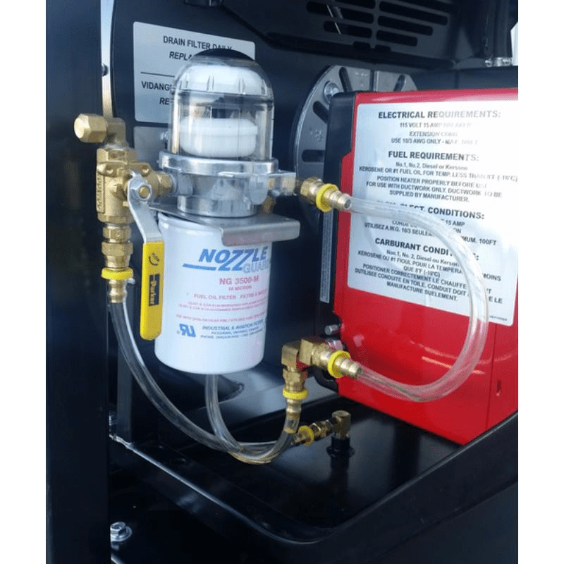 Flagro FVO-400RCBT 390,000 BTU Indirect Fired Oil Heater – Recirculating Hood & 118 US GAL. Tank