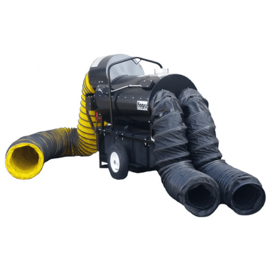 Flagro FVO-400RCBT 390,000 BTU Indirect Fired Oil Heater – Recirculating Hood & 118 US GAL. Tank
