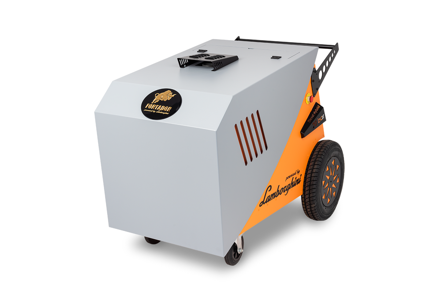 Fortador PRO MAX Upholstery Steam Cleaner powered by laborghini  side view