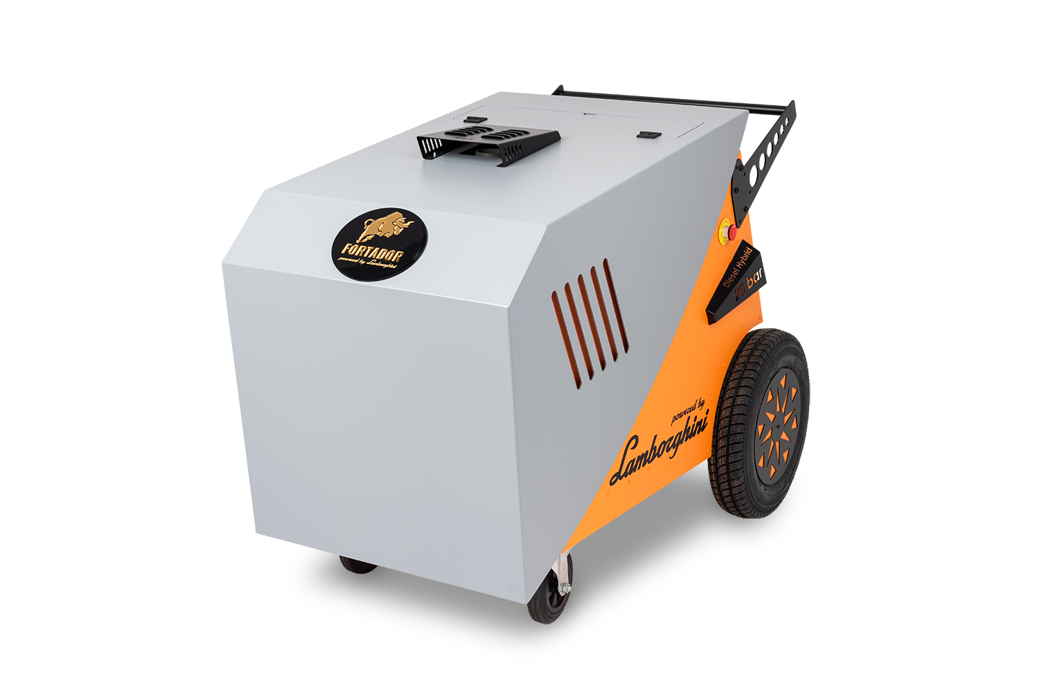 Fortador PRO MAX Upholstery Steam Cleaner powered by laborghini  side view