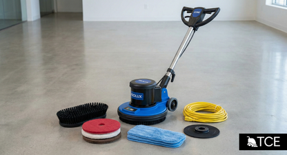 Prolux PLC13L 13" Heavy Duty Commercial Polisher Floor Buffer Machine Scrubber and 5 Pad