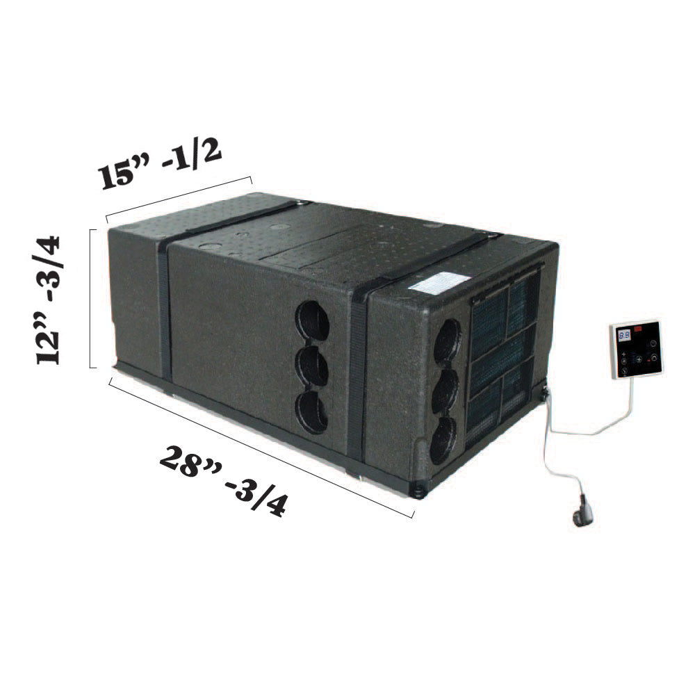 Pioneer® 10,000 BTU 115V Under-Bench RV Inverter Packaged Heat Pump Air Conditioner