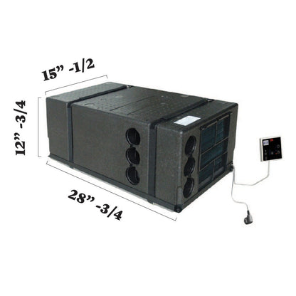 Pioneer® 10,000 BTU 115V Under-Bench RV Inverter Packaged Heat Pump Air Conditioner