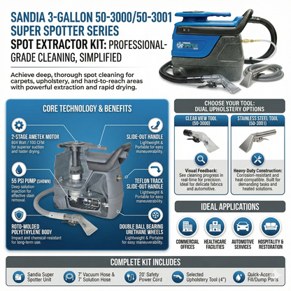 Sandia 3-Gallon 50-3000/50-3001 Super Spotter Series Spot Extractor Kit