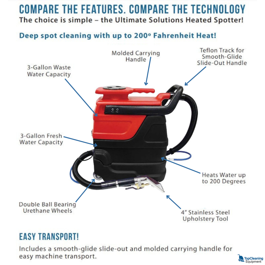 Sandia 50-7000 Indy Automotive 3-Stage Heated Spot Extractor with Tool top cleaning equipment custom image