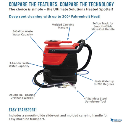 Sandia 50-7000 Indy Automotive 3-Stage Heated Spot Extractor with Tool top cleaning equipment custom image