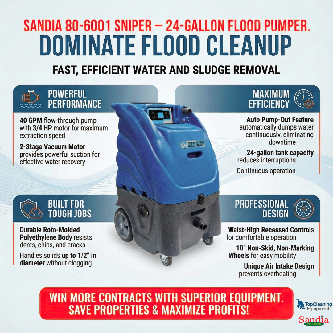 Sandia 80-6001 Sniper 24-Gallon 2-Stage Flood Pumper