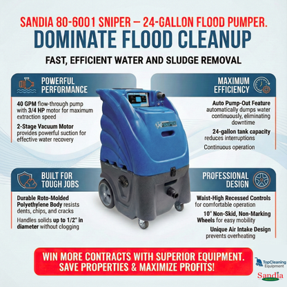 Sandia 80-6001 Sniper 24-Gallon 2-Stage Flood Pumper