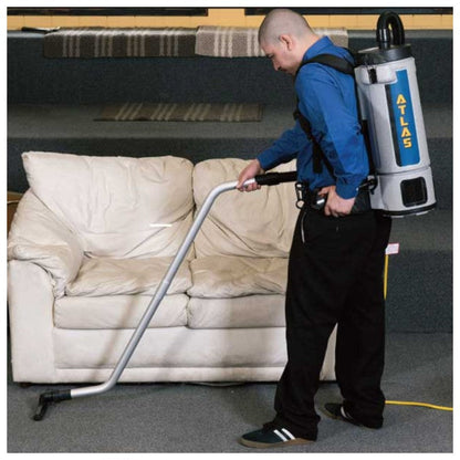 Atlas Action Square Standard Web Feature on EDIC 600TV Backpack Vacuum for Enhanced Maneuverability