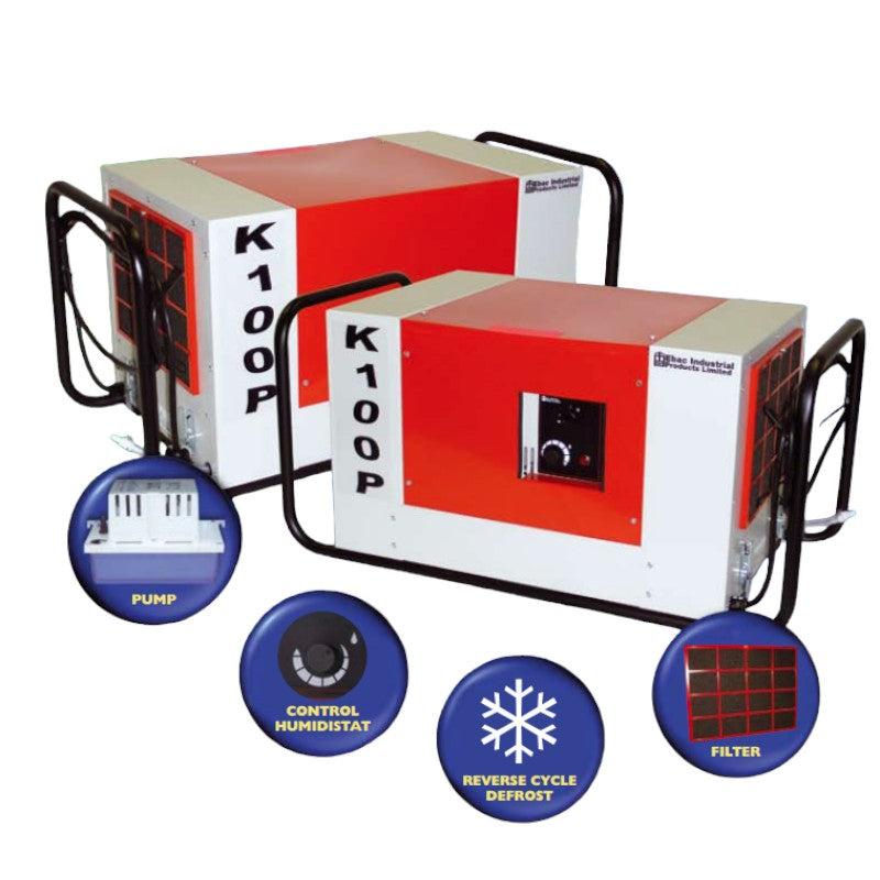 Ebac K100P 97-Pint Commercial Dehumidifier 10241HZ-US