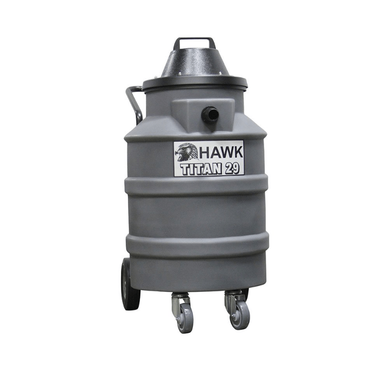 HAWK Titan V29 29 Gallon Wet/Dry Commercial Tank Vacuum w/ Drain Valve & 9-Piece Tool Kit