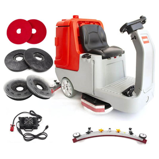 Ride-On Floor Scrubber SM860 | 34" Cleaning Machine