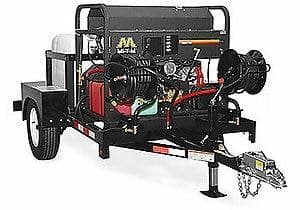 Mi-T-M Trailer Package - Water Trailer and Hot Water Pressure Washer (HS-3505-1MGH-U)